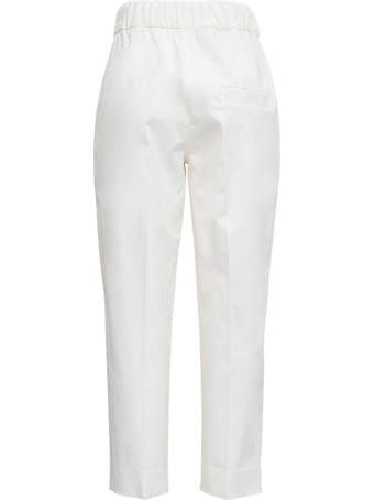 Tela Kilo Pants In White Cotton