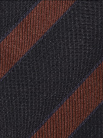 Lardini Cravatta Righe Blu-arancio