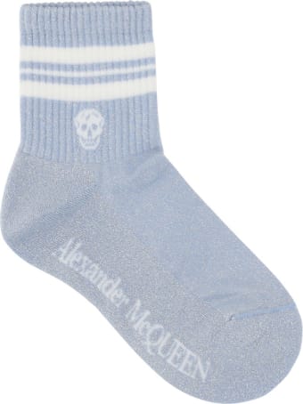 Alexander McQueen Alexander Mc Queen Stripe Skull Socks