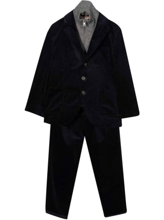 Brunello Cucinelli Single-breasted Ribbed Suit