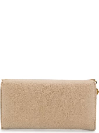 Stella McCartney Beige And Gold Continental Falabella Wallet