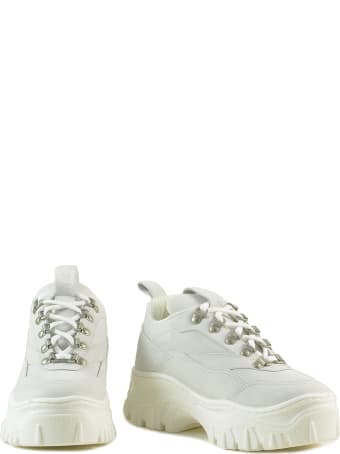 MSGM White Leather Women's Chunky Sneakers