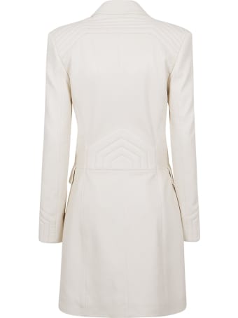 Philipp Plein Lamb Leather Long Coat Iconic Plein