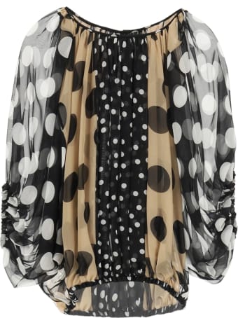 Dolce & Gabbana Patchwork Chiffon Blouse