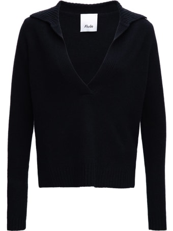 Allude Black Cashmere Sweater