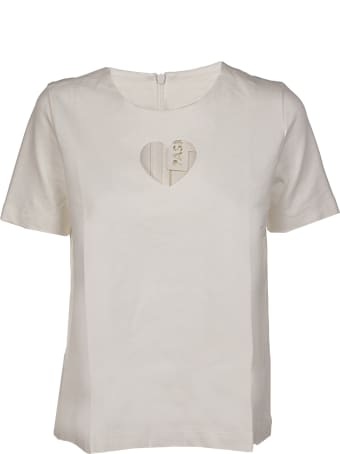 Paskal Short Sleeve Top With Heart Shaped Cut Out
