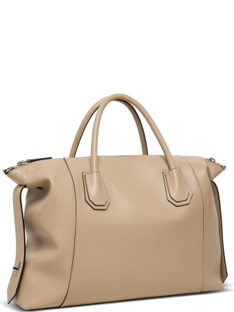 Givenchy Antigona Soft Handbag In Beige Leather