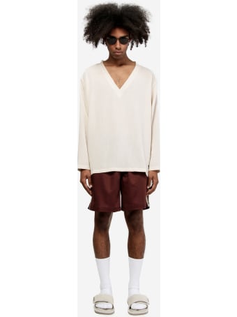 South2 West8 Side Slit V Neck Longsleeve