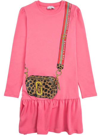 Marc Jacobs Pink Cotton Dress With Crossbody Bag Print