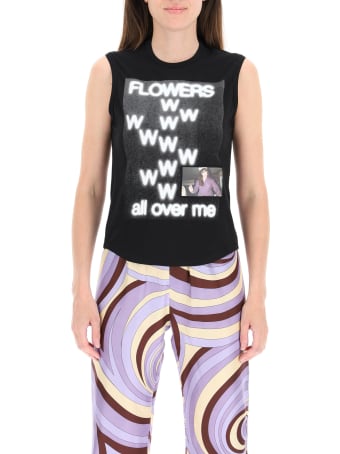 Raf Simons Flowers Print Top