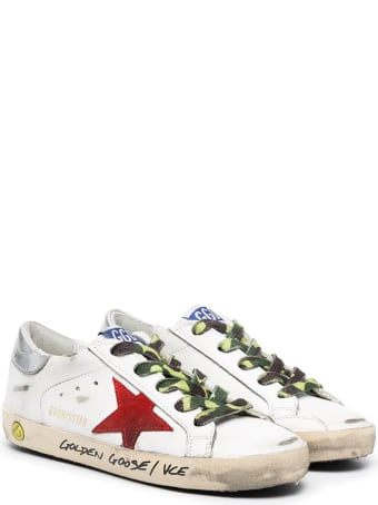 Golden Goose Super Star Leather Upper Nabuk Star Laminated Heel Signature Foxing