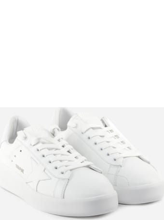 Golden Goose Purestar White Leather Sneakers