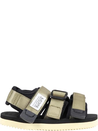SUICOKE Multucolor "kisee " Sandals For Kids With Logo