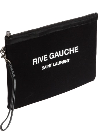 Saint Laurent Top Zip Printed Clutch
