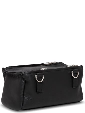 Givenchy Pandora Crossbody Bag In Black Leather With Logo