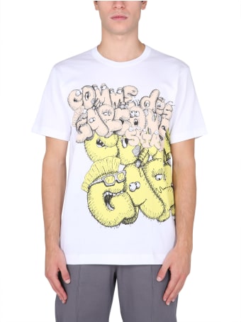 Comme des Garçons Shirt Crew Neck X Kaws T-shirt