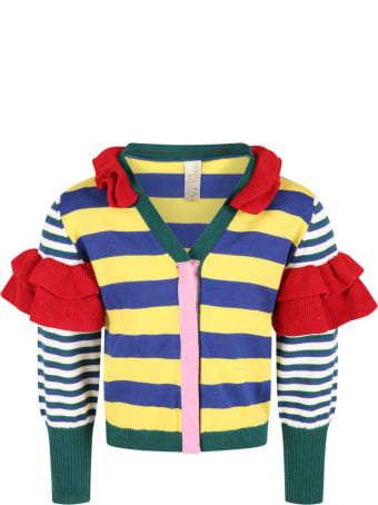 Tia Cibani Multicolor Cardigan For Girl