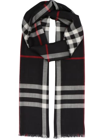 Burberry 'giant Check Gauze' Scarf