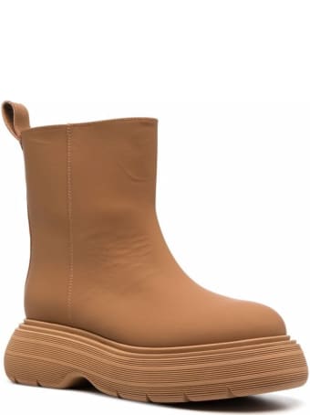 GIA BORGHINI Short Rubber Boot With A Chunky Sole