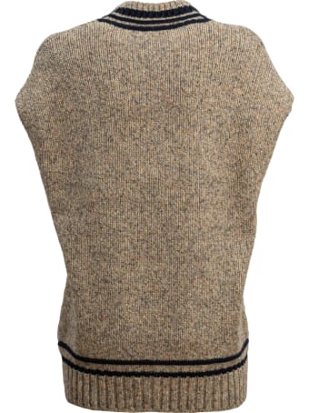 Closed College Style Sleeveless Pullover
