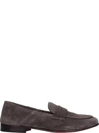 Marc Ellis Loafers In Grey Suede