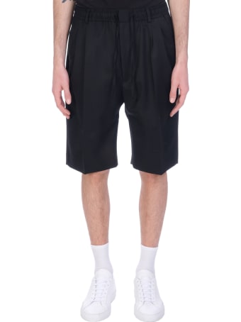 CMMN SWDN Shorts In Black Wool