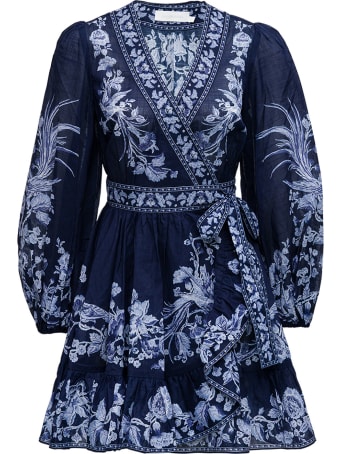 Zimmermann Aliane Floral Dress With Ruffles