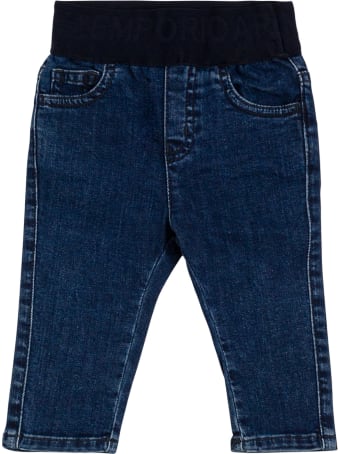 Emporio Armani Stretch Denim Jeans With Elastic Waist