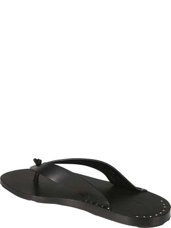 Jil Sander Studded Flip Flops