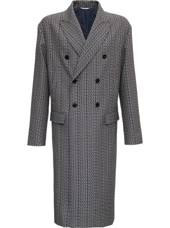 Valentino Vltn Times Double-breasted Wool Coat