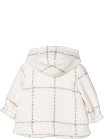 Monnalisa Cream Baby Girl Duffle Coat