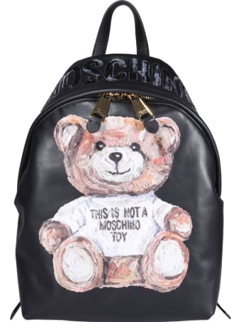 Moschino Painted Teddy Bear Backpack