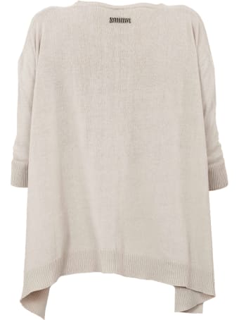 Archiviob A Shape Cotton Crew Neck 3/4s Sweater