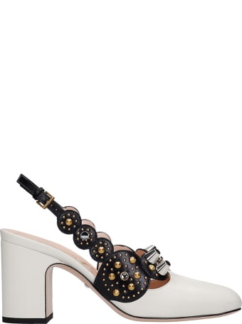 Gucci Pumps In White Leather