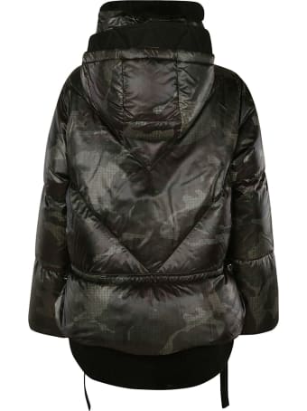 Ermanno Scervino High-neck Logo Plaque Camouflage Padded Jacket