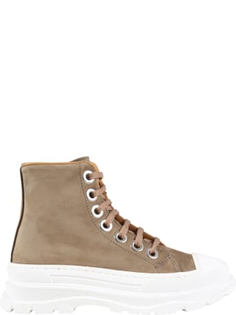 Gallucci Green Sneakers For Kids With White Sole