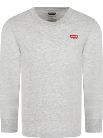 Levi's Grey T-shirt For Kids With Logo
