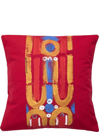 Le Botteghe su Gologone Cotton Hand Painted Indoor Cushion 60x60 cm