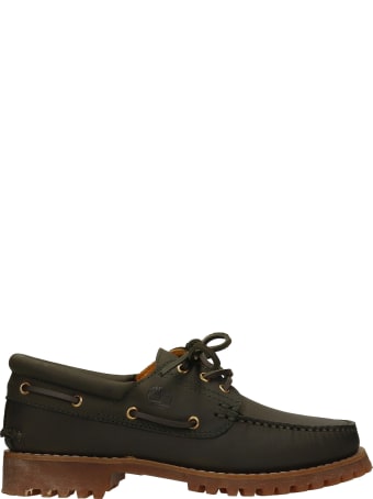 Timberland Loafers In Green Suede