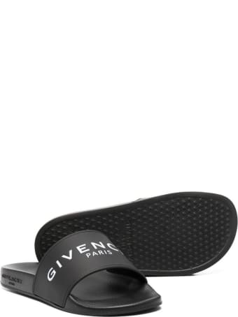 Givenchy Rubber Slide Sandals With Logo