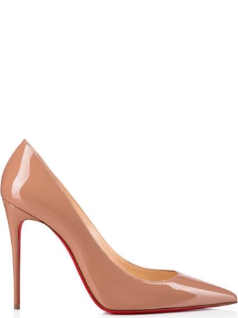 Christian Louboutin Nude Patent Kate 100 Pumps