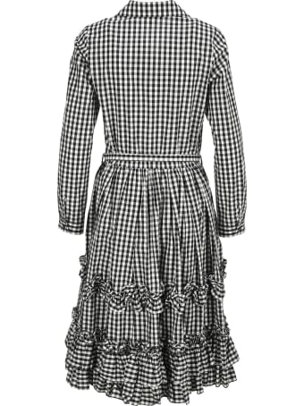 Comme Des Garçons Girl Check Ruffle Shift Dress