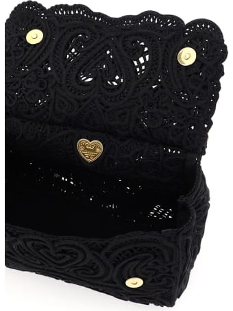 Dolce & Gabbana Sicily Medium Bag In Cordonetto Lace