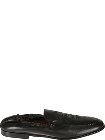 Dolce & Gabbana Logo Embroidered Loafers