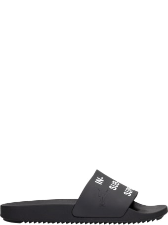 DRKSHDW Flats In Black Rubber/plasic