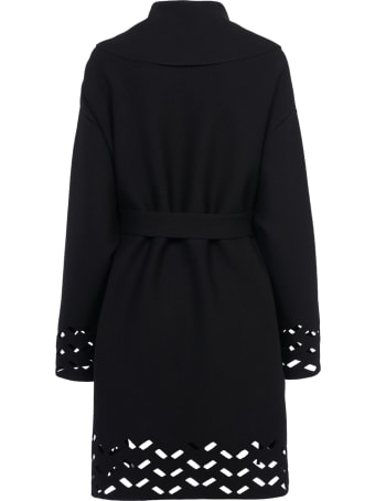 Alaia Maille Chevron Ajouree - Manteau Long