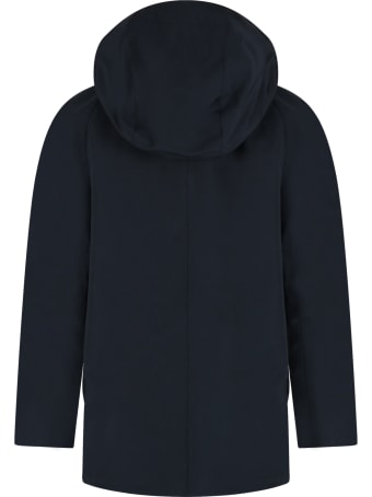 Barbour Blue Jacket For Boy With Logo
