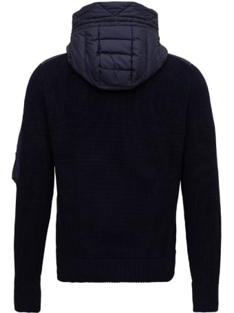 Moncler Knitted Jacket With Padded Front