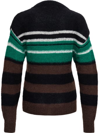Tela Gina Striped Sweater In Mohair Blend