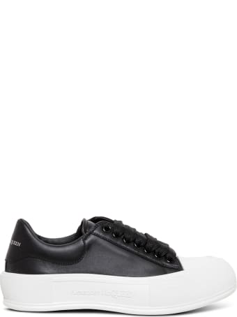 Alexander McQueen Black Skate Leather Sneakers